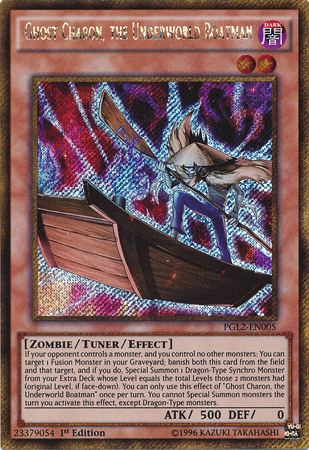 Ghost Charon, the Underworld Boatman [PGL2-EN005] Gold Secret Rare - Josh's Cards