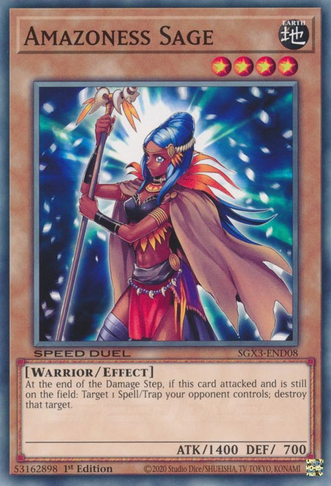 Amazoness Sage (SGX3-END08) - Speed Duel GX: Duelists of Shadows 1st Edition