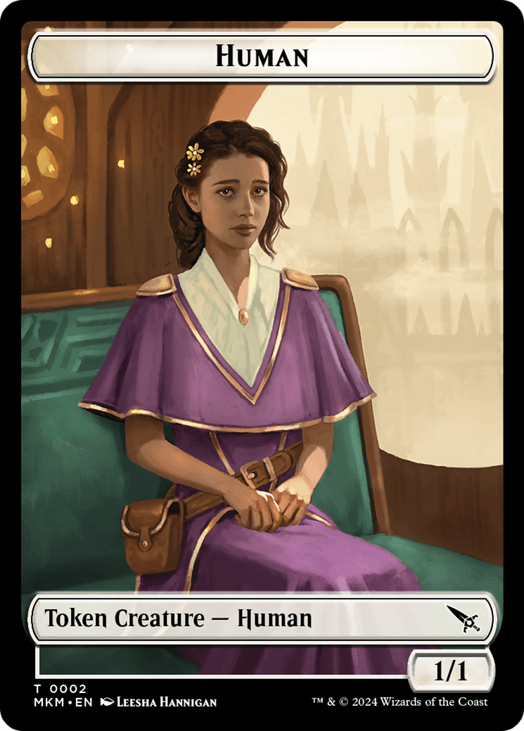 Detective // Human Double-Sided Token [Murders at Karlov Manor Tokens] - Josh's Cards