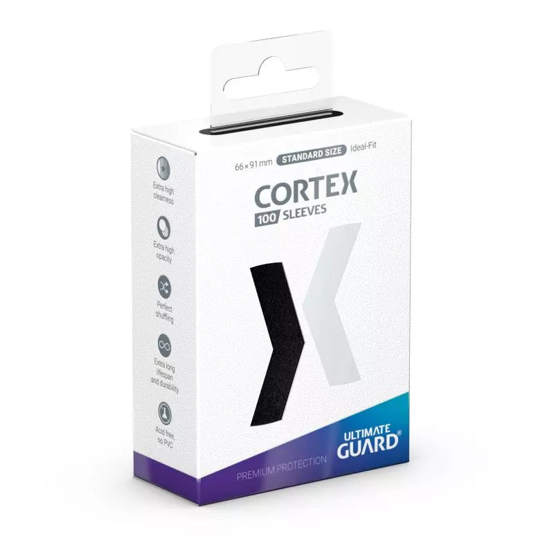 Ultimate Guard Cortex Standard Size Sleeves - Glossy Black (100ct)