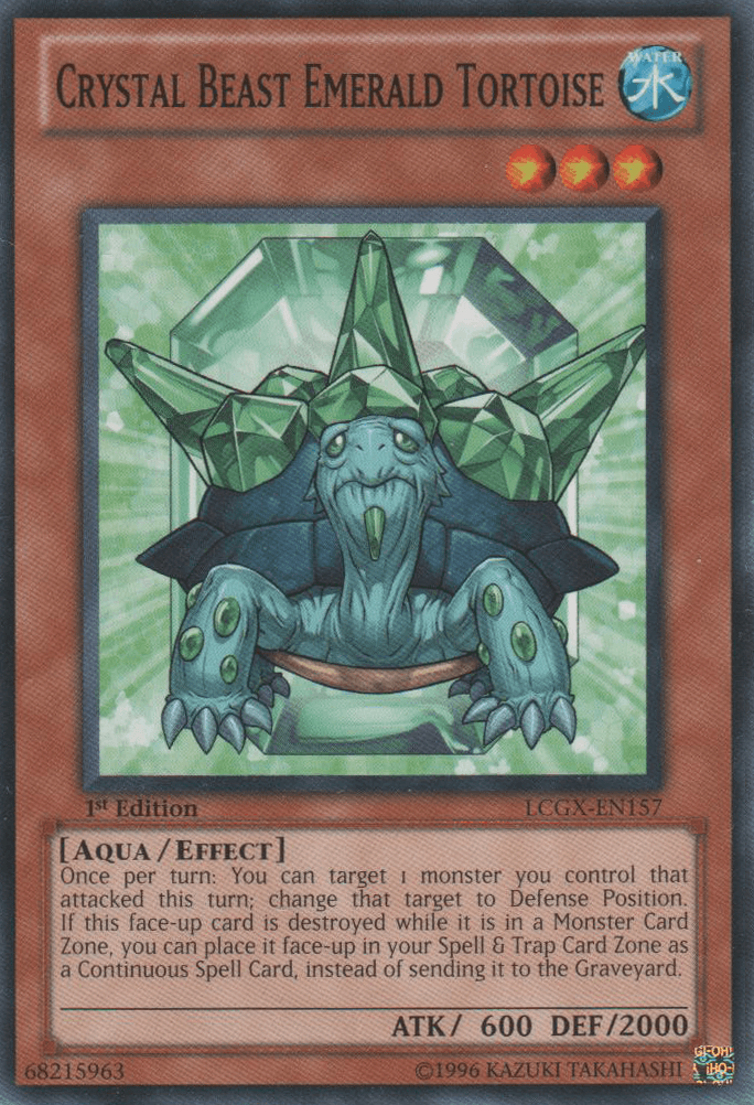 Crystal Beast Emerald Tortoise [LCGX-EN157] Common - Josh's Cards