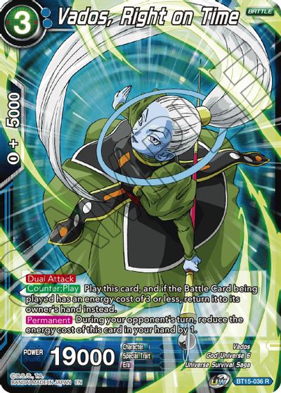 Vados, Right on Time (BT15-036) [Saiyan Showdown] Parallel Foil