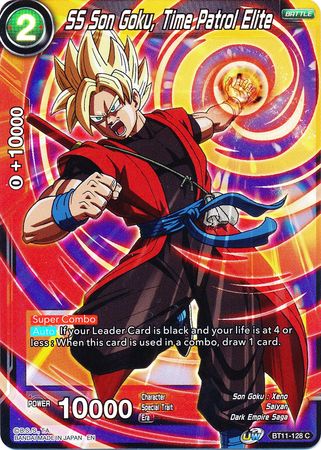 SS Son Goku, Time Patrol Elite (BT11-128) [Vermilion Bloodline 2nd Edition] Parallel Foil
