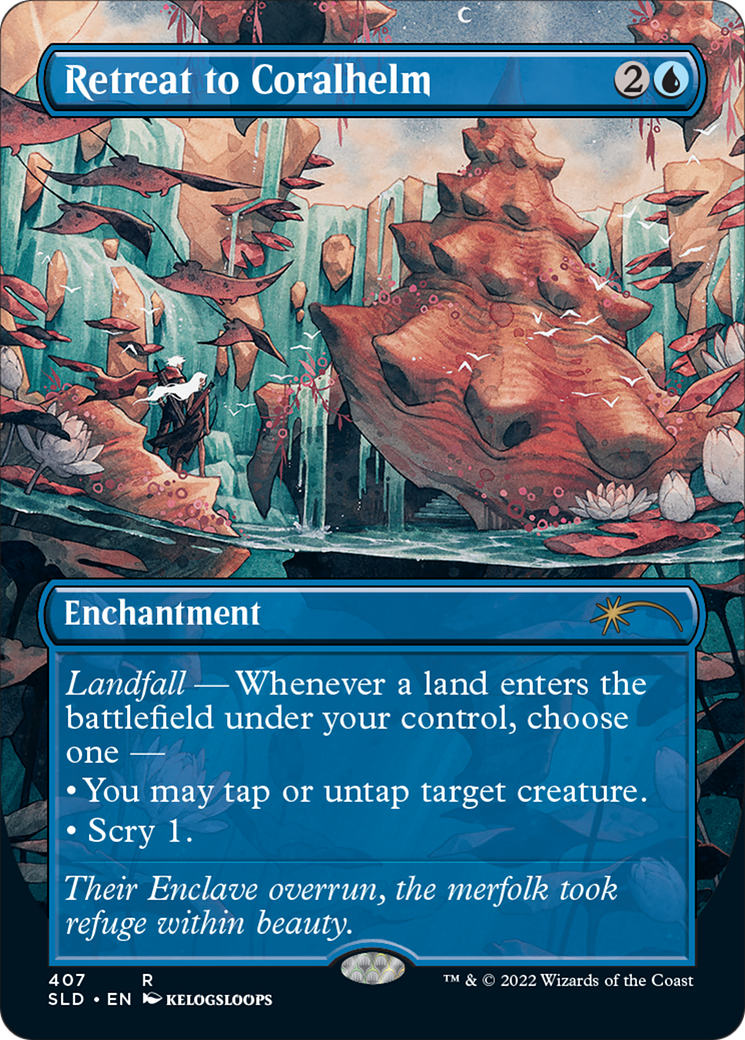 Retreat to Coralhelm (SLD-407) - Secret Lair Drop (Borderless)