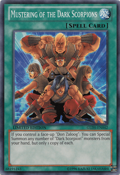 Mustering of the Dark Scorpions [GLD5-EN042] Common - Josh's Cards