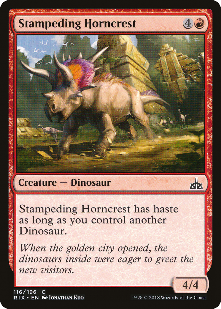 Stampeding Horncrest (RIX-116) - Rivals of Ixalan