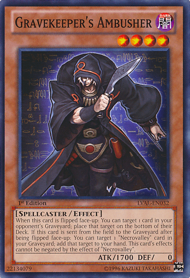 Gravekeeper's Ambusher [LVAL-EN032] Common - Josh's Cards
