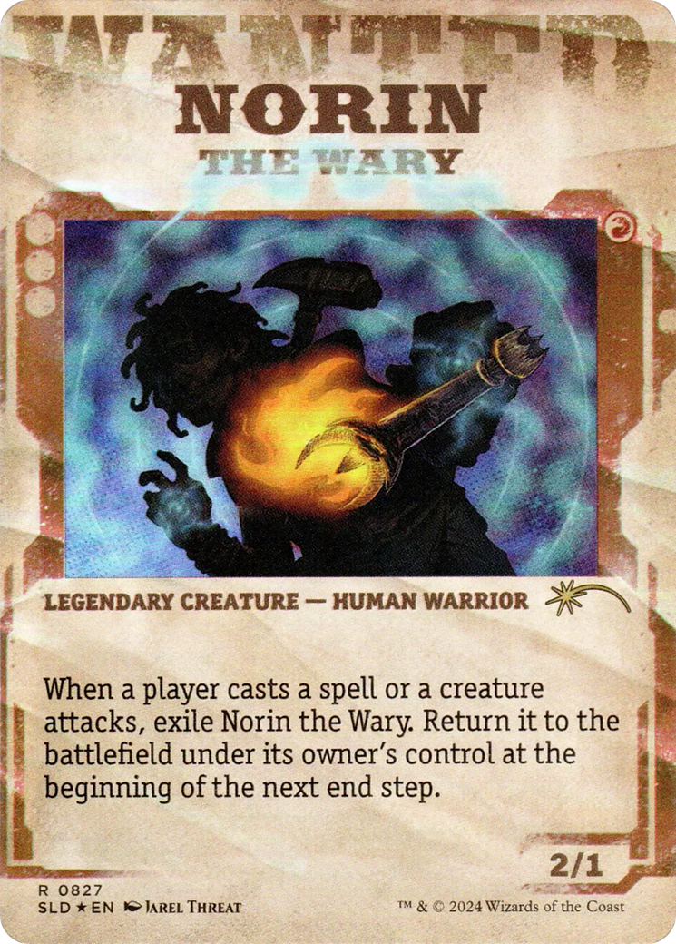 Norin the Wary // Norin the Wary (SLD-827) - Secret Lair Drop: (Showcase) (Borderless) Foil