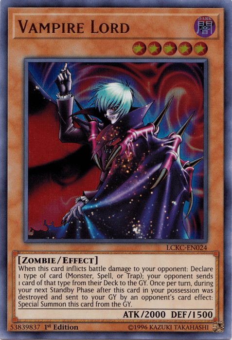 Vampire Lord [LCKC-EN024] Ultra Rare - Josh's Cards