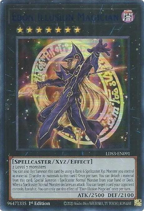 Ebon Illusion Magician (Blue) [LDS3-EN091] Ultra Rare - Josh's Cards