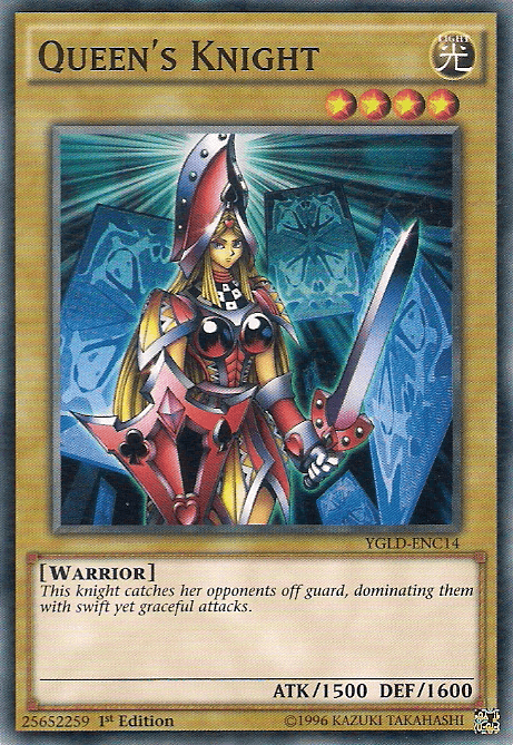 Queen's Knight [YGLD-ENC14] Common - Josh's Cards