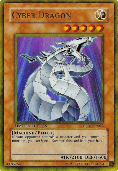 Cyber Dragon [GLD1-EN022] Gold Rare - Josh's Cards