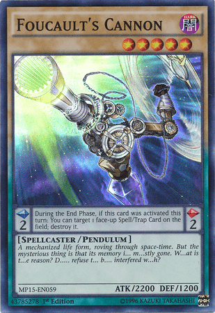 Foucault's Cannon [MP15-EN059] Super Rare - Josh's Cards