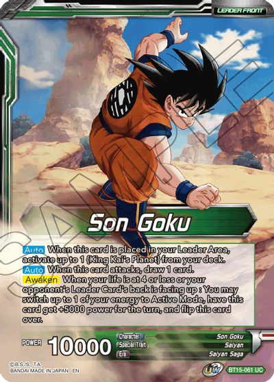 Son Goku // Son Goku, Destined Confrontation (BT15-061) [Saiyan Showdown] Parallel Foil