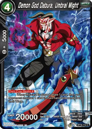 Demon God Dabura, Umbral Might (BT16-112) [Realm of the Gods] Parallel Foil