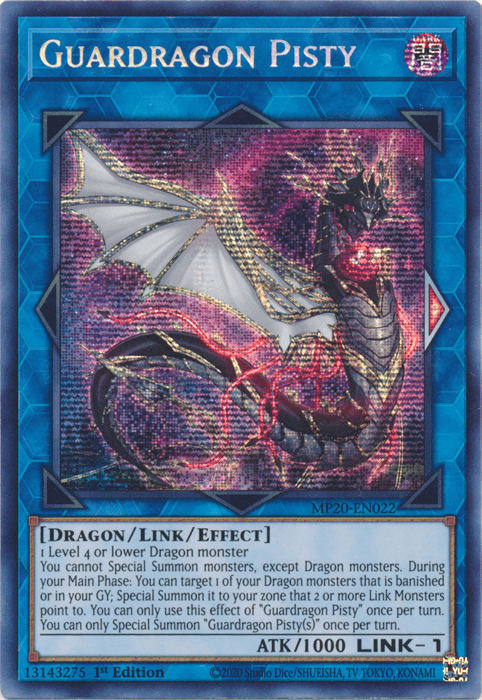 Guardragon Pisty [MP20-EN022] Prismatic Secret Rare - Josh's Cards