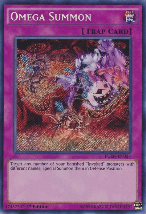 Omega Summon [FUEN-EN037] Secret Rare - Josh's Cards