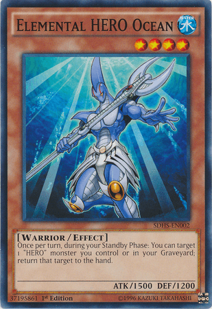 Elemental Hero Ocean [SDHS-EN002] Common - Josh's Cards