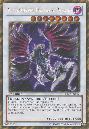 Blackfeather Darkrage Dragon [PGLD-EN017] Gold Secret Rare - Josh's Cards