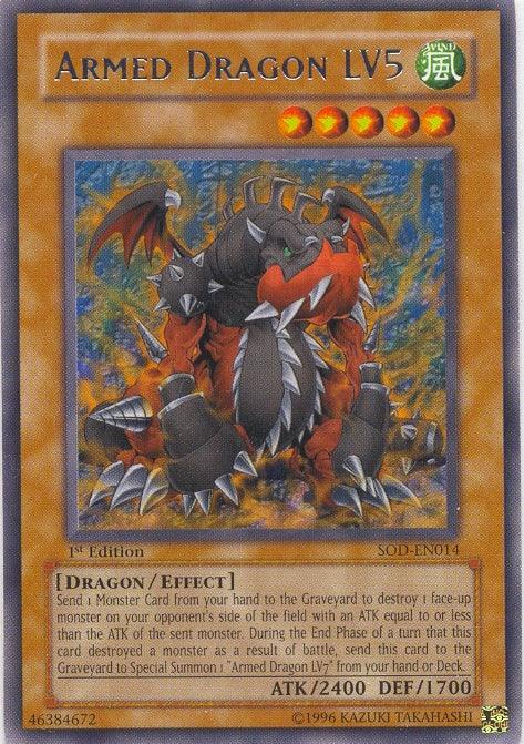 Armed Dragon LV5 [SOD-EN014] Rare - Josh's Cards