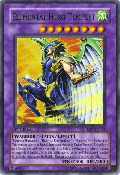 Elemental Hero Tempest [EEN-EN034] Ultra Rare - Josh's Cards