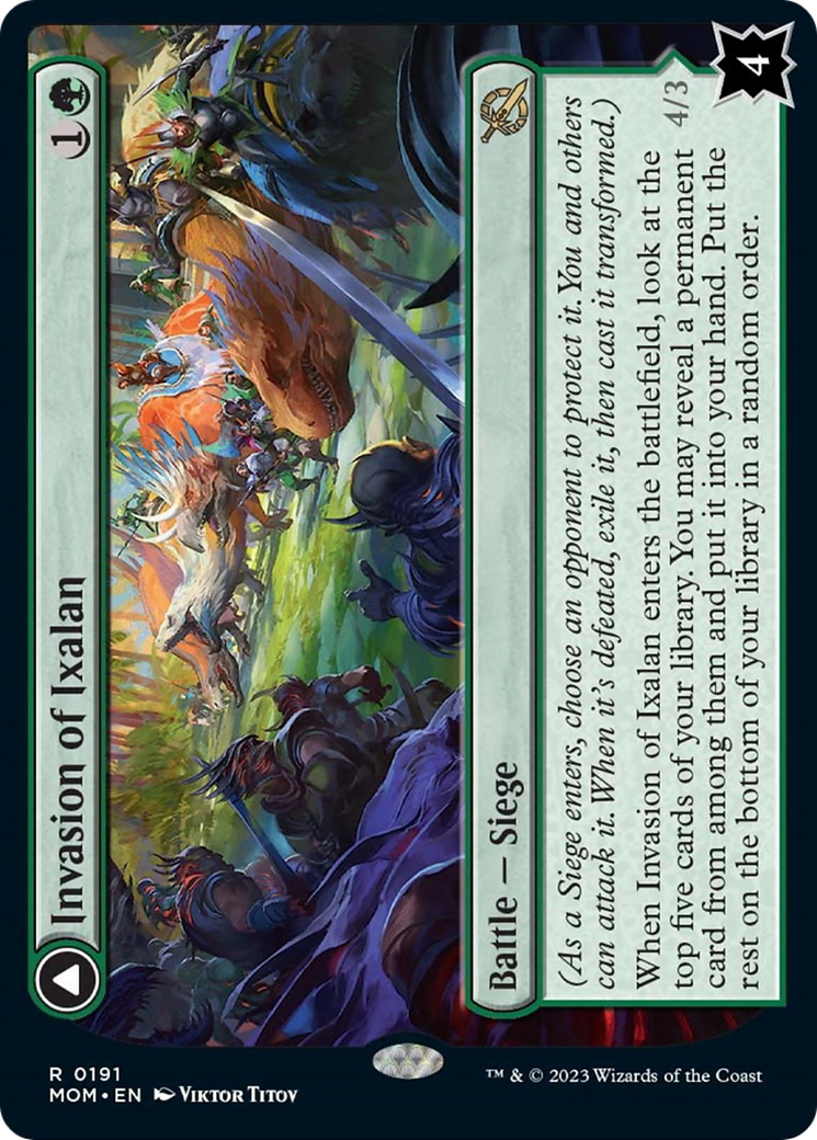 Invasion of Ixalan // Belligerent Regisaur (MOM-191) - March of the Machine Foil