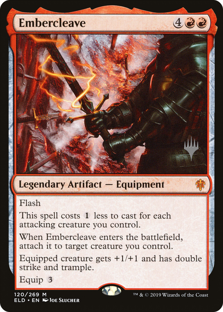 Embercleave (PPELD-120P) - Throne of Eldraine Promos Foil