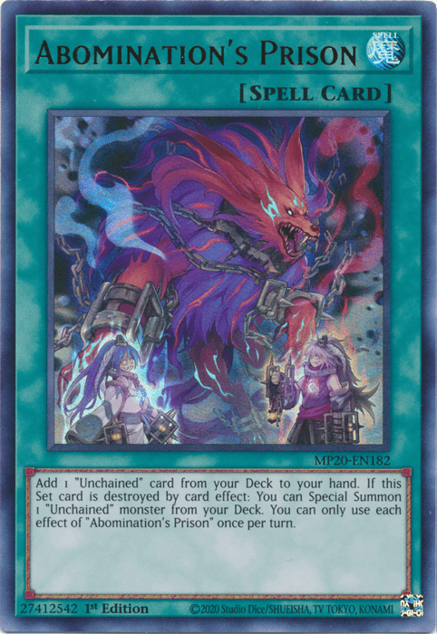 Abomination's Prison [MP20-EN182] Ultra Rare - Josh's Cards