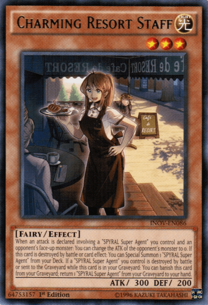 Charming Resort Staff [INOV-EN086] Rare - Josh's Cards