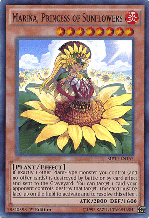 Marina, Princess of Sunflowers [MP14-EN157] Super Rare - Josh's Cards