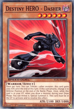 Destiny HERO - Dasher [SGX1-ENB05] Common - Josh's Cards