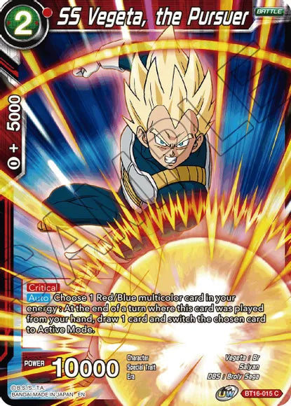 SS Vegeta, the Pursuer (BT16-015) [Realm of the Gods] Parallel Foil