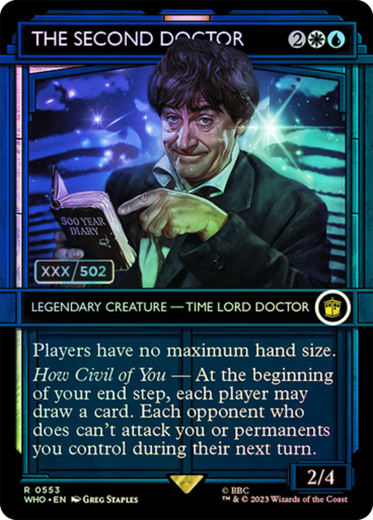 The Second Doctor (WHO-553) - Doctor Who: (Showcase) (Borderless) Foil