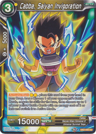 Cabba, Saiyan Invigoration (DB2-099) [Divine Multiverse] Parallel Foil