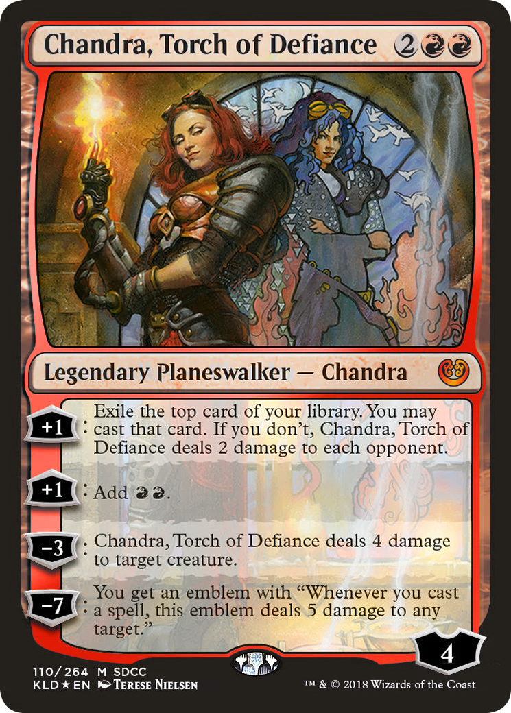 Chandra, Torch of Defiance (MEDIA-110) - San Diego Comic-Con 2018 Foil