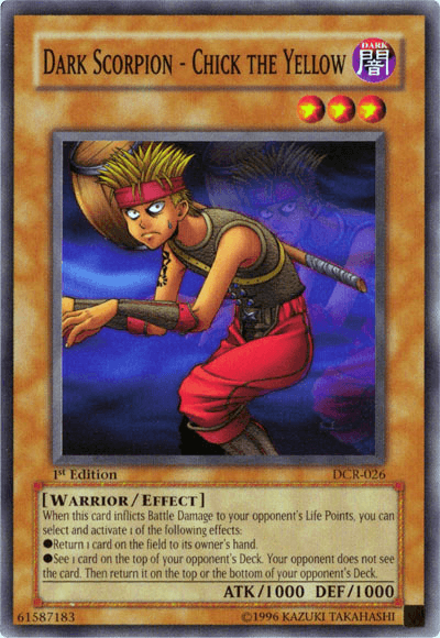 Dark Scorpion - Chick the Yellow [DCR-026] Common - Josh's Cards