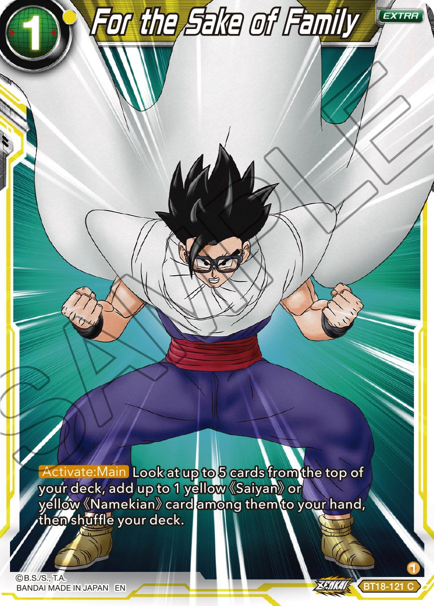 For the Sake of Family (BT18-121) [Dawn of the Z-Legends] Parallel Foil