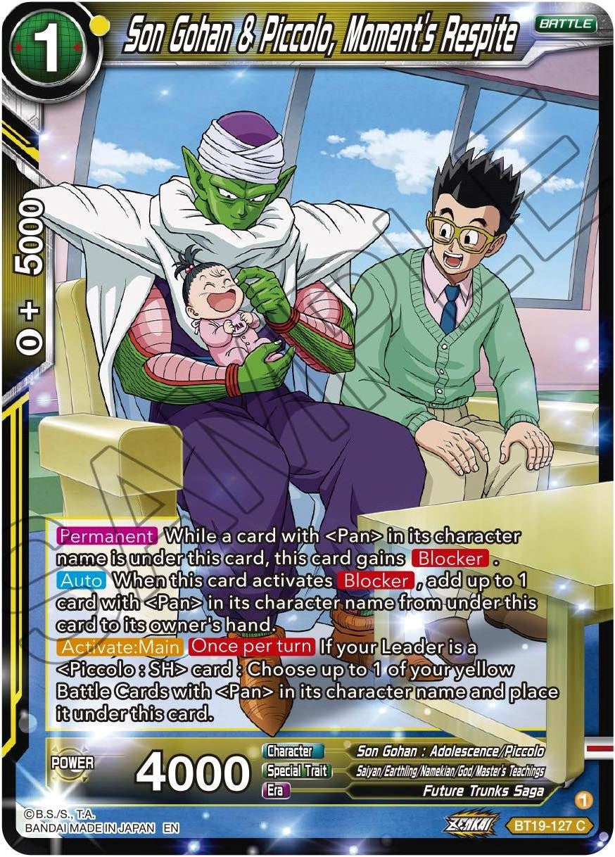 Son Gohan & Piccolo, Moment's Respite (BT19-127) [Fighter's Ambition] Parallel Foil