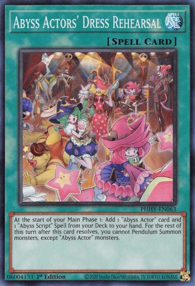Abyss Actors' Dress Rehearsal [PHHY-EN063] Super Rare - Josh's Cards
