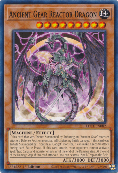Ancient Gear Reactor Dragon [LDS1-EN082] Common - Josh's Cards