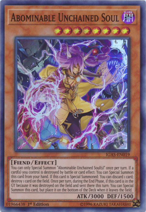 Abominable Unchained Soul [IGAS-EN019] Super Rare - Josh's Cards