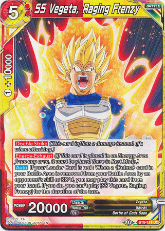 SS Vegeta, Raging Frenzy (BT8-111) [Malicious Machinations] Parallel Foil