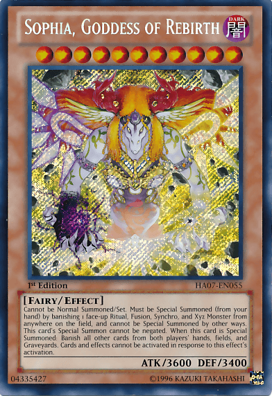 Sophia, Goddess of Rebirth [HA07-EN055] Secret Rare - Josh's Cards