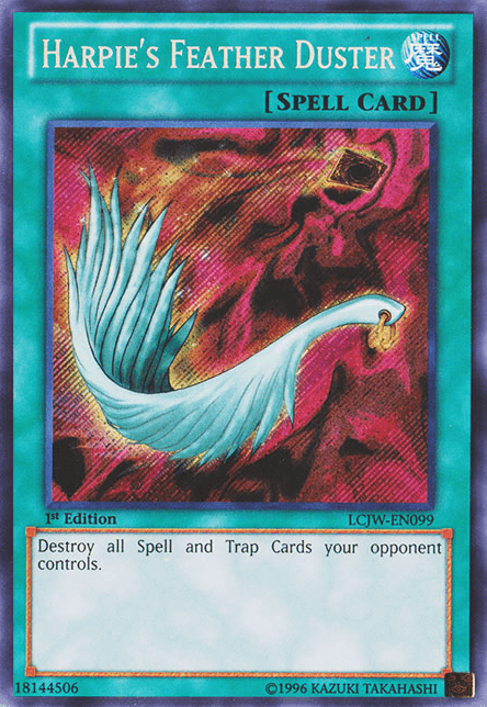 Harpie's Feather Duster [LCJW-EN099] Secret Rare - Josh's Cards