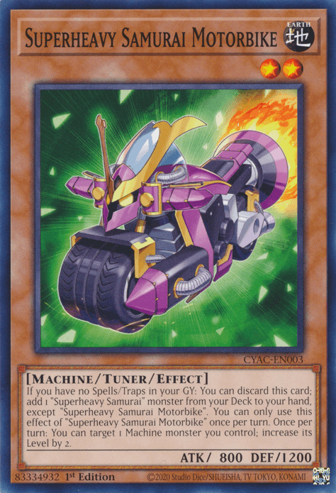 Superheavy Samurai Motorbike [CYAC-EN003] Common - Josh's Cards