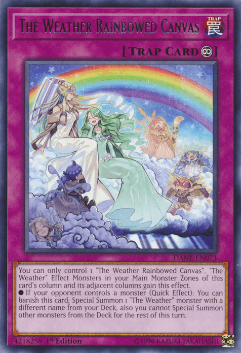 The Weather Rainbowed Canvas [DANE-EN073] Rare - Josh's Cards