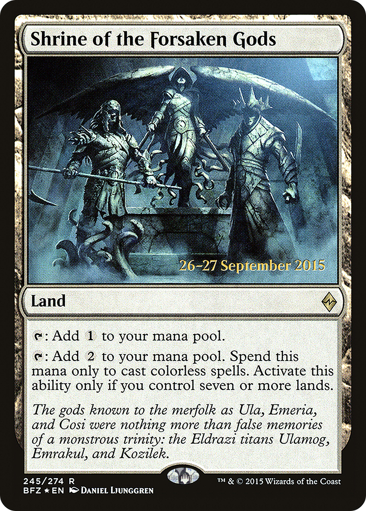 Shrine of the Forsaken Gods (PRE-245S) - Battle for Zendikar Promos Foil