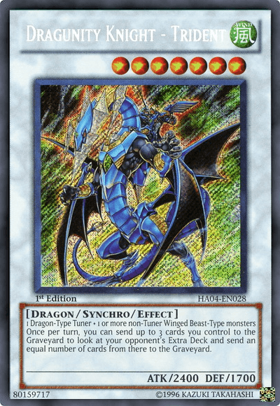 Dragunity Knight - Trident [HA04-EN028] Secret Rare - Josh's Cards