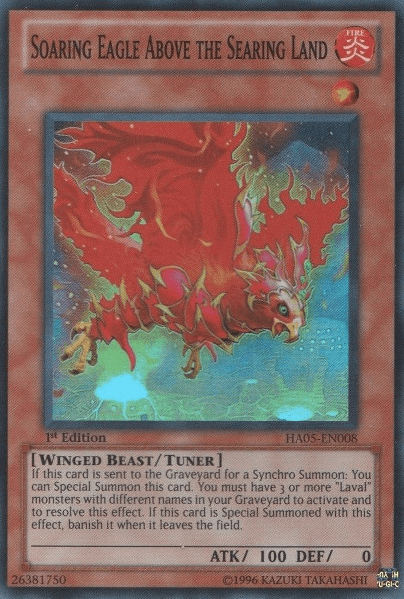 Soaring Eagle Above the Searing Land [HA05-EN008] Super Rare - Josh's Cards