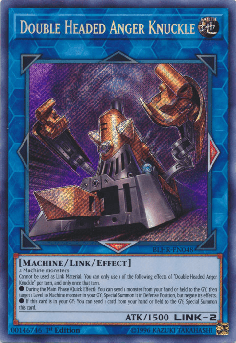 Double Headed Anger Knuckle [BLHR-EN048] Secret Rare - Josh's Cards